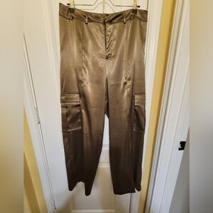 Army Green Cargo Slacks/ Large
